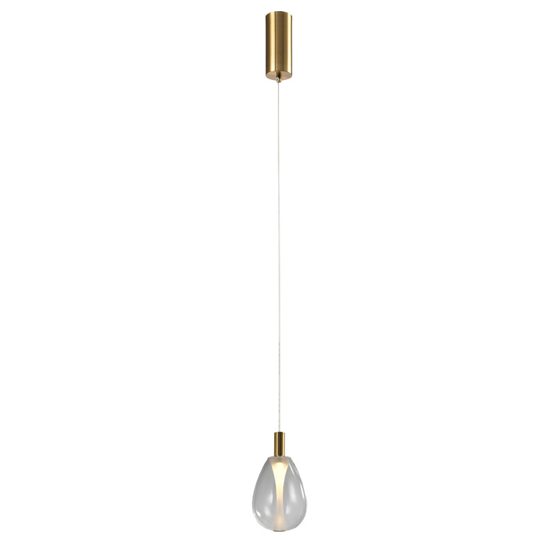 Подвесной светильник Favourite 4257-1P бронза латунь, прозрачное стекло