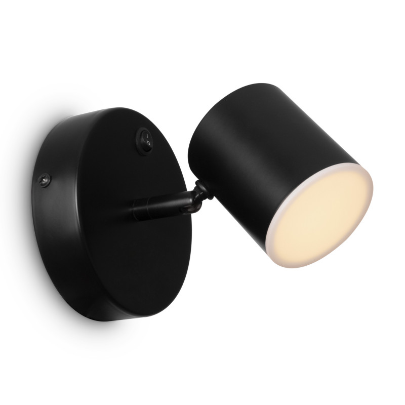 Светодиодный светильник 12 см, 6W, 3000K, Freya PointFive FR10005CW-L6B, черный