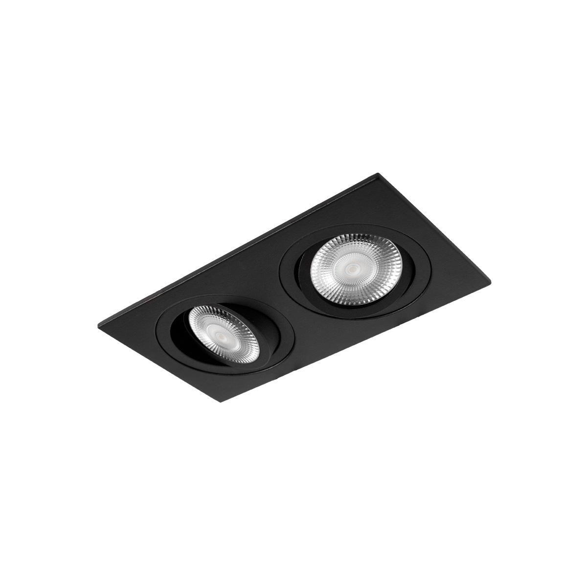 Встраиваемый светильник 18*9*2,5 см, GU10 LOFT IT Hap 10341/2A Black черный