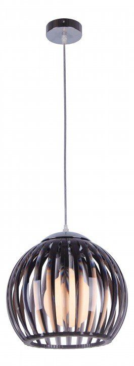 Подвесной светильник Lussole Lgo LSP-0160 хром,черный Е27 диаметр 28 см