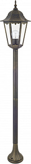 Уличный светильник Favourite London 1808-1F, W190*H1120, черный с золотой патиной