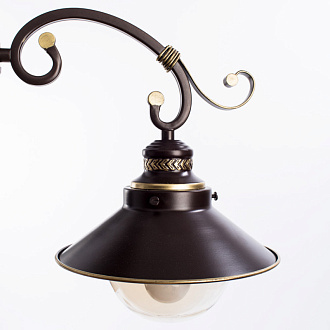 Люстра Arte Lamp A4577PL-3CK, диаметр 61 см, коричневый/золото
