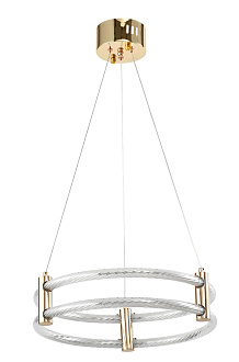 Светильник подвесной 40 см, LED 76W 4000K золото Zortes Ringer ZRS.57792.76