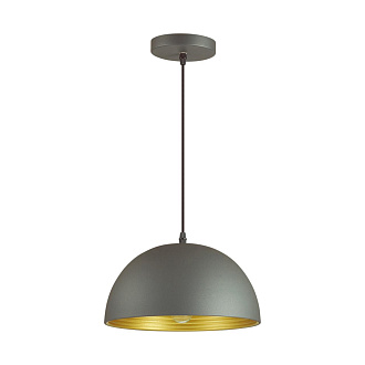 Подвесной светильник диаметр 30 см Odeon Light 3349/1 темно-серый, золотой