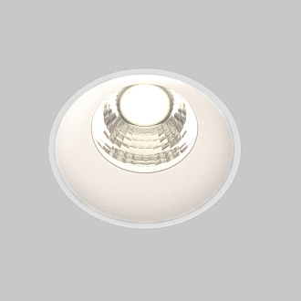 Встраиваемый светильник 5,4*5,4*5,3 см, LED, 7W, 4000К, Maytoni Technical ROUND DL058-7W4K-TRS-W белый