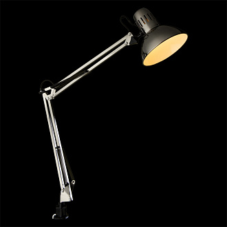 Офисная настольная лампа на струбцине Arte lamp Senior A6068LT-1SS хром