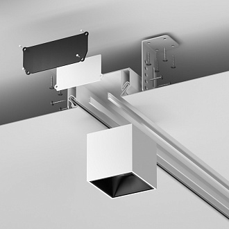 Алюминиевый профиль ниши скрытого монтажа в натяжной потолок Maytoni ALM-9940-SC-W-2M, белый