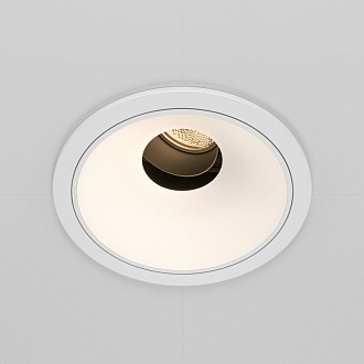 Встраиваемый светильник 8,3*7 см, LED*10W, 3000 К, Wise DL057-10W3K-W Maytoni Downlight, Белый