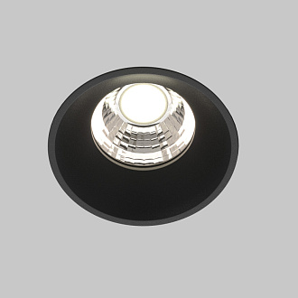 Встраиваемый светильник 5,4*5,4*5,3 см, LED, 7W, 4000К, Maytoni Technical ROUND DL058-7W4K-TRS-B черный