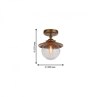 Потолочный светильник Favourite Farola 2027-1U, D200*H235, коричневый