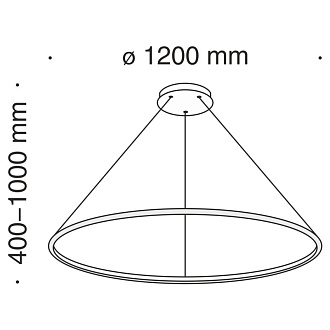Подвесной светильник 120*120*100 см, LED, 3000К, Maytoni Nola MOD877PL-L70W белый