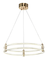 Светильник подвесной 60 см, LED 116W 4000K золото Zortes Ringer ZRS.57792.116