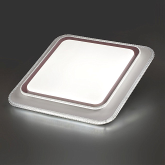 Светильник 50*50*7,5 см, LED 1*70W, 3000-6000 К, Sonex Losy 7683/EL, белый/темно-коричневый