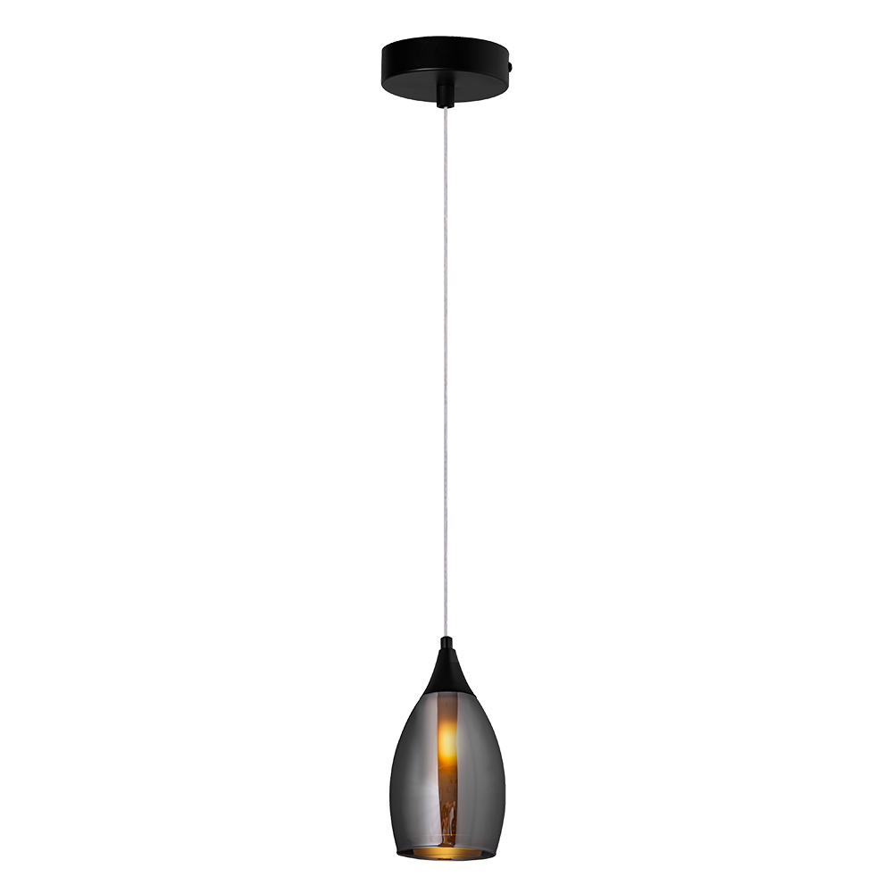 Подвесной светильник 12*25 см, 1*E14*40W  Arte Lamp Barry A7951SP-1BK черный