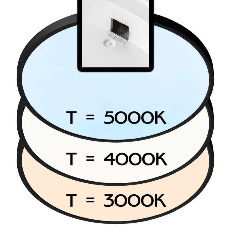 Светильник 60 см, 50W, 3000-4000-5000K Citilux Бейсик CL738501V, черный