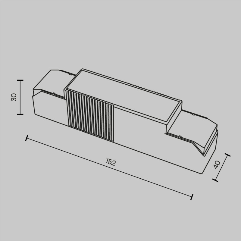 Блок питания 15,2*4*3 см, Maytoni Technical psl-dl PSL-DL40-S-550-700mA белый