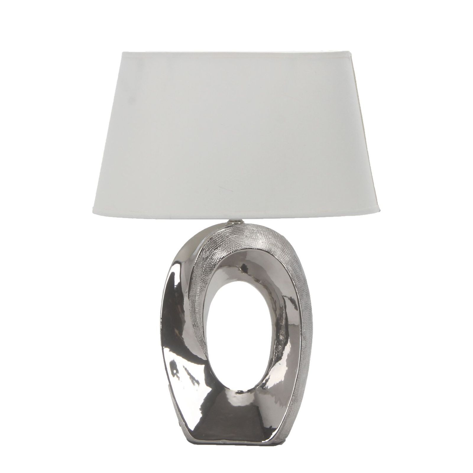 Настольная лампа Omnilux Littigheddu OML-82804-01, диаметр 29 см, хром