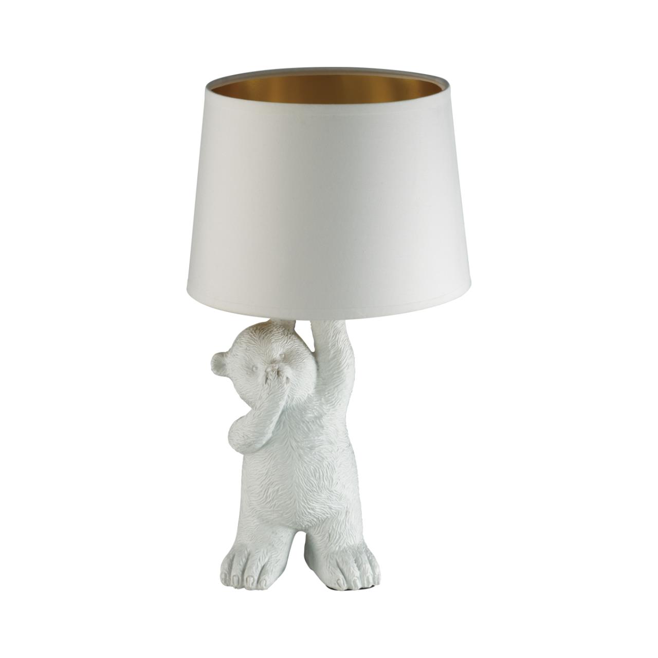 Настольная лампа *20*37 см, E14 1*40W,  К, Lumion Bear 5663/1T, белый