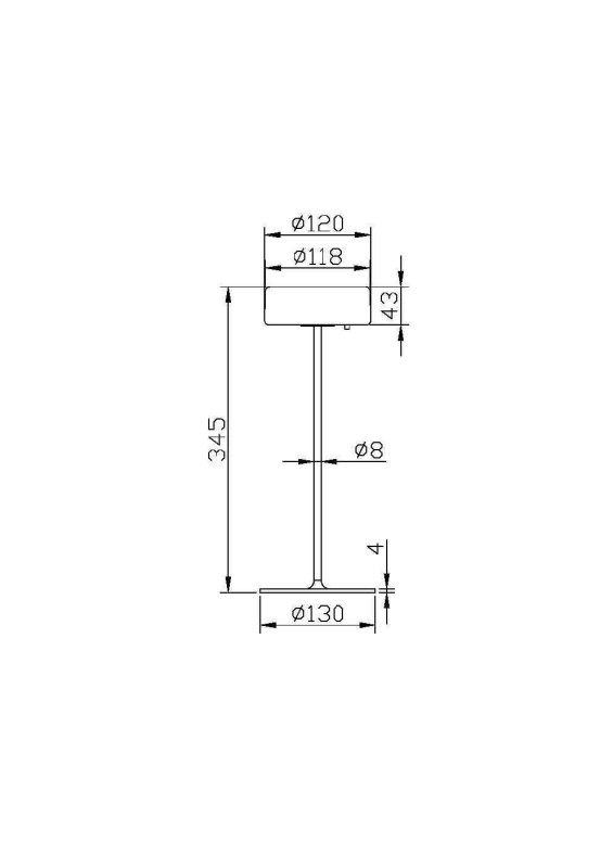 Аккумуляторный светильник 12*34,5 см, LED*3W AI Collaboration MOD229TL-L3W3K2 Maytoni, Белый