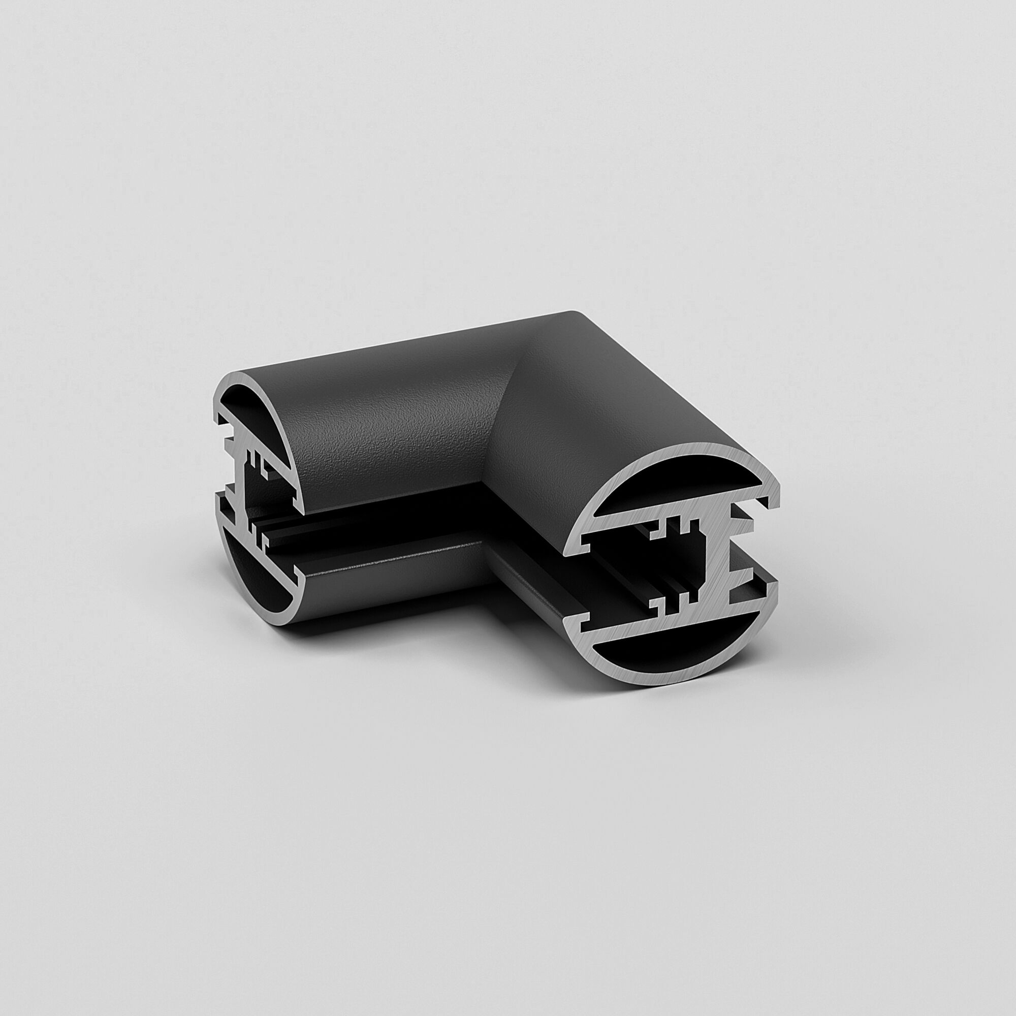 Коннектор угловой внутренний для накладного шинопровода Elektrostandard Mini Magnetic Round 85216/00, черный 