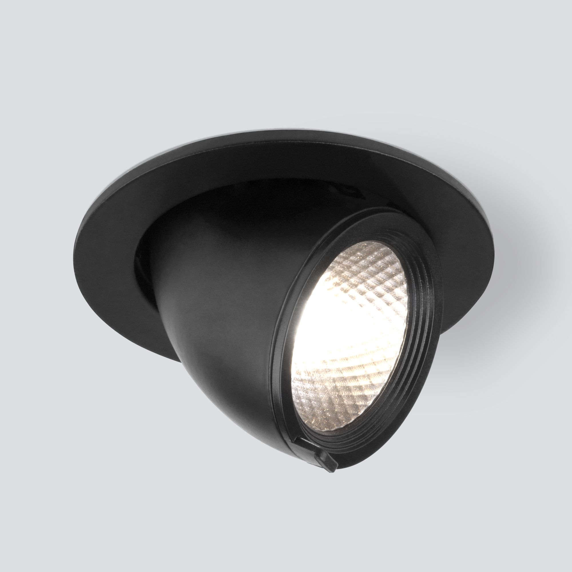 Встраиваемый точечный светодиодный светильник 9918 LED 9W 4200K черный Elektrostandard