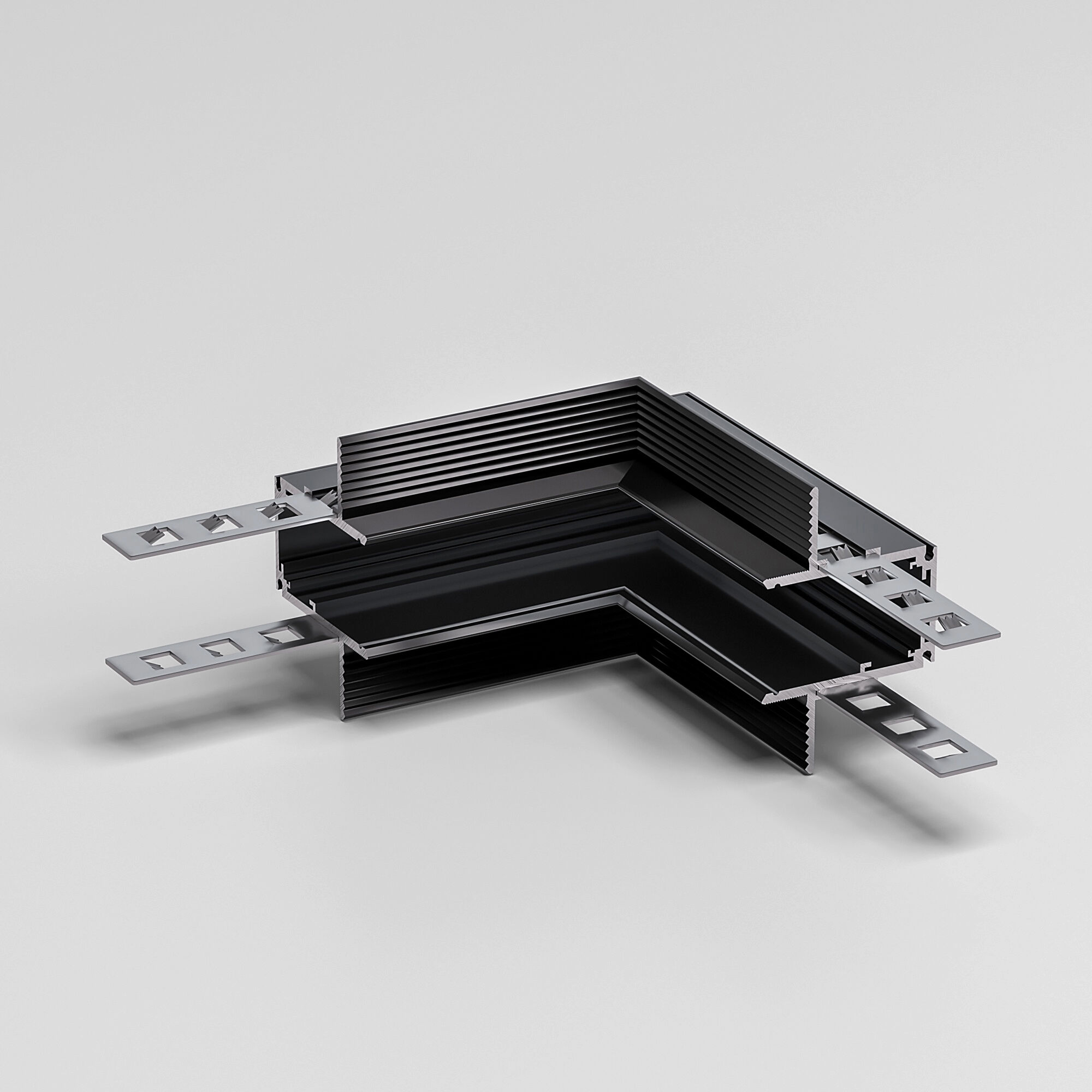 Коннектор угловой внутренний Elektrostandard Slim Magnetic для встраиваемого шинопровода под ГКЛ 9,5мм 85213/00, черный