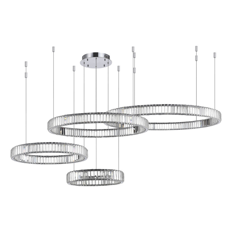 Люстра подвесная 180*140* см, 1*LED 190W 4000K хром ST Luce Tivoli SL1622.103.04