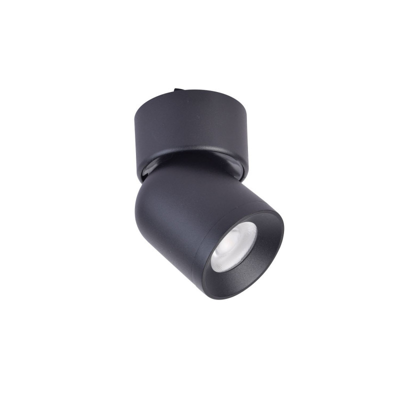 Потолочный светильник Favourite Unika 4149-1U, D54*W63*H98, цилиндрический светильник на шинопровод, черного цвета, с поворотным плафоном - угол наклона 180° и угол вращения 355°.