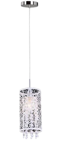 Подвесной светильник с хрусталем 13 см Eurosvet Laguna 1181/1 хром