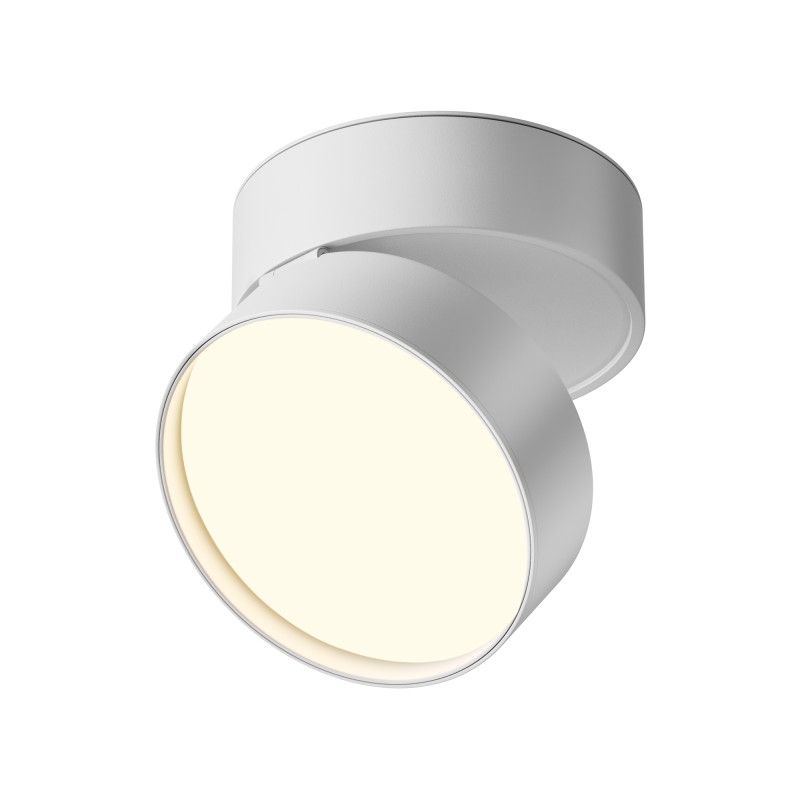 Накладной светильник 12*12*8,2 см, LED, 18W, 3000К, Maytoni Technical ONDA C024CL-18W3K-W-1 белый