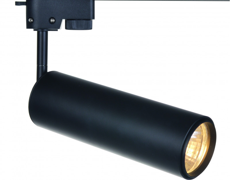 Трековый светильник Arte Lamp Track Lights A1412PL-1BK, черный, 21x18x6см, LED, 12W, 4000K,720Lm