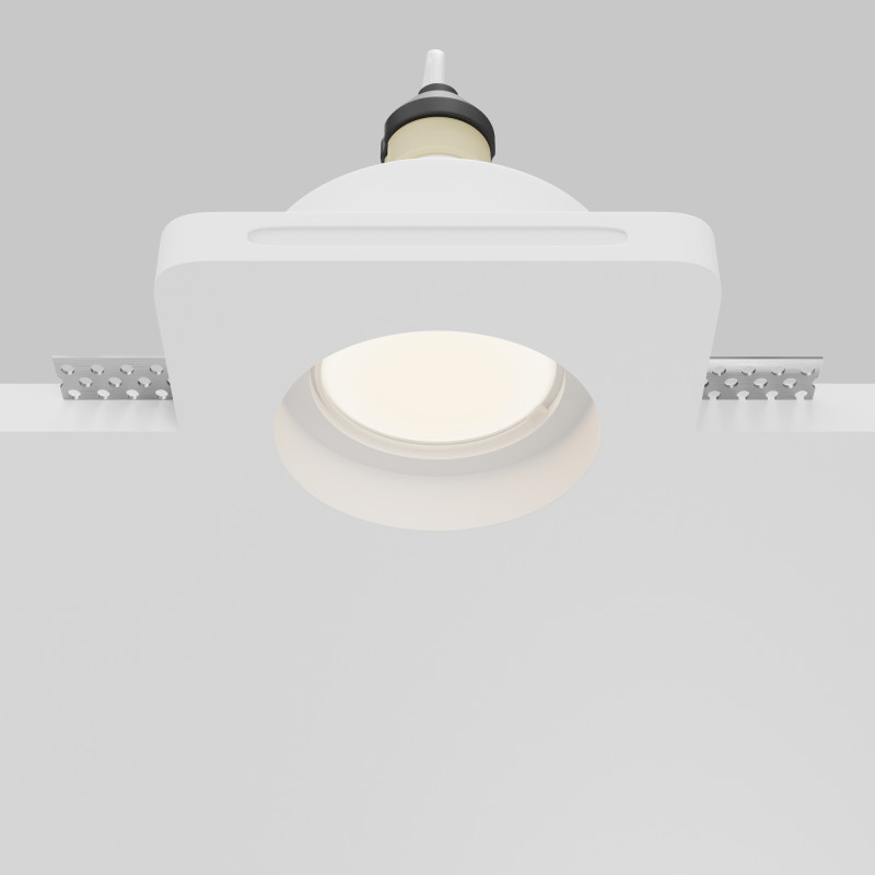 Встраиваемый светильник Downlight 10*15,2*3,9 см, GU10 10W Maytoni Technical Gyps Modern DL002-GU10-01-W белый