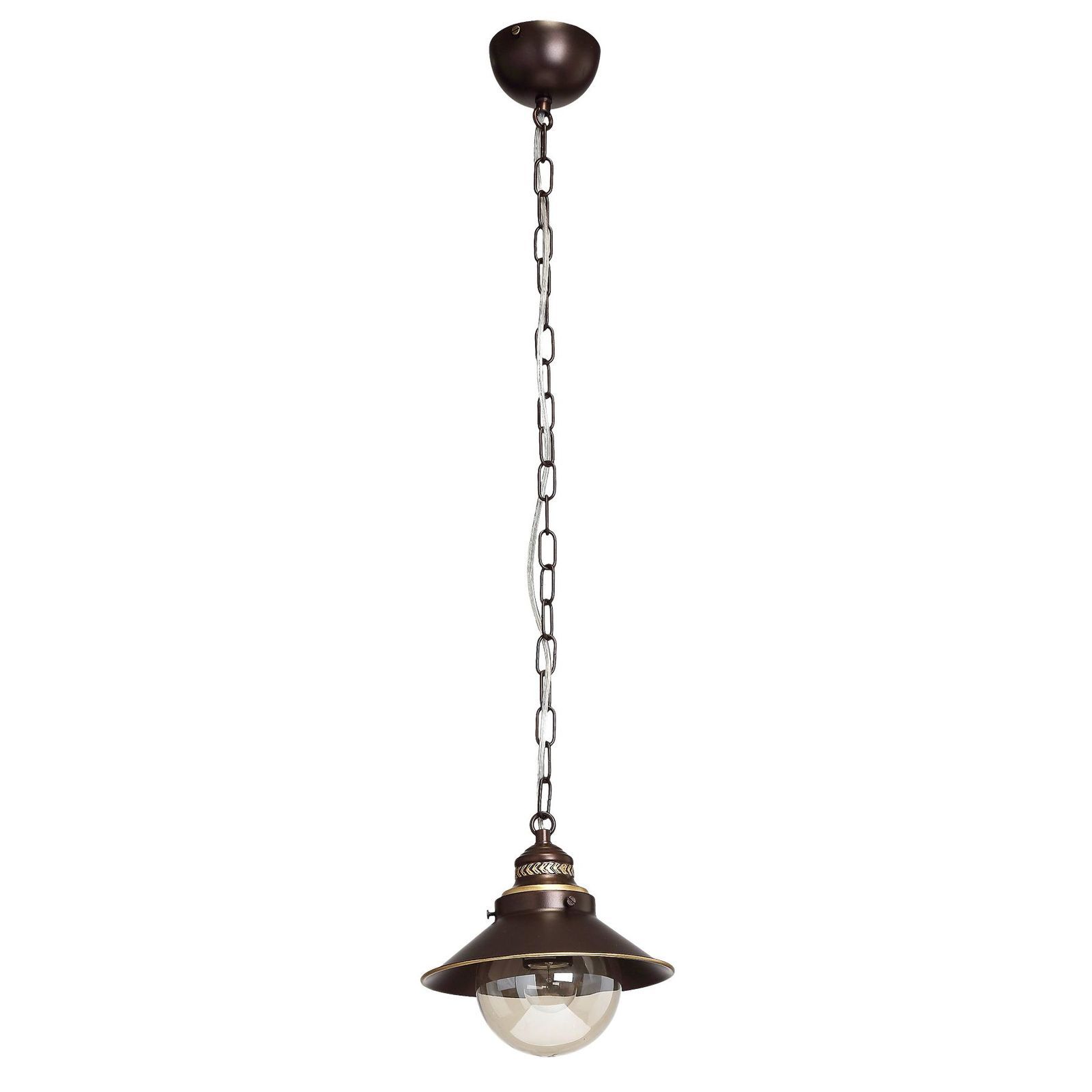 Светильник Подвесной Omnilux Pratobello OML-50406-01, диаметр 19 см, коричневый