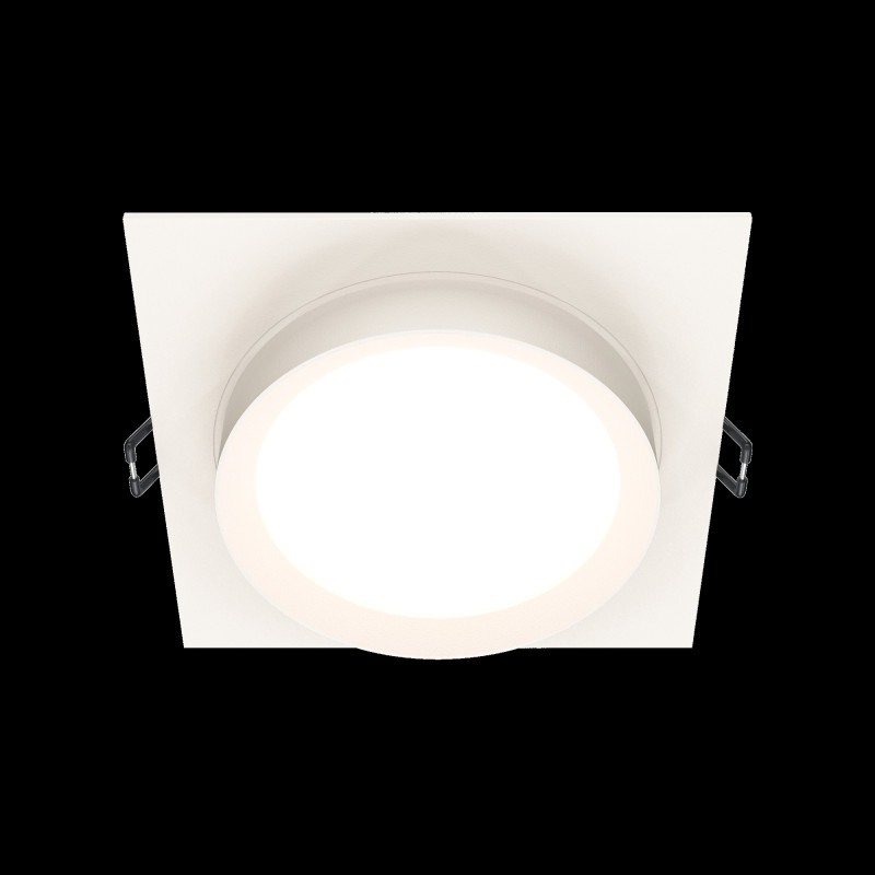 Светильник 11 см, Maytoni Downlight Hoop DL086-GX53-SQ-W, белый