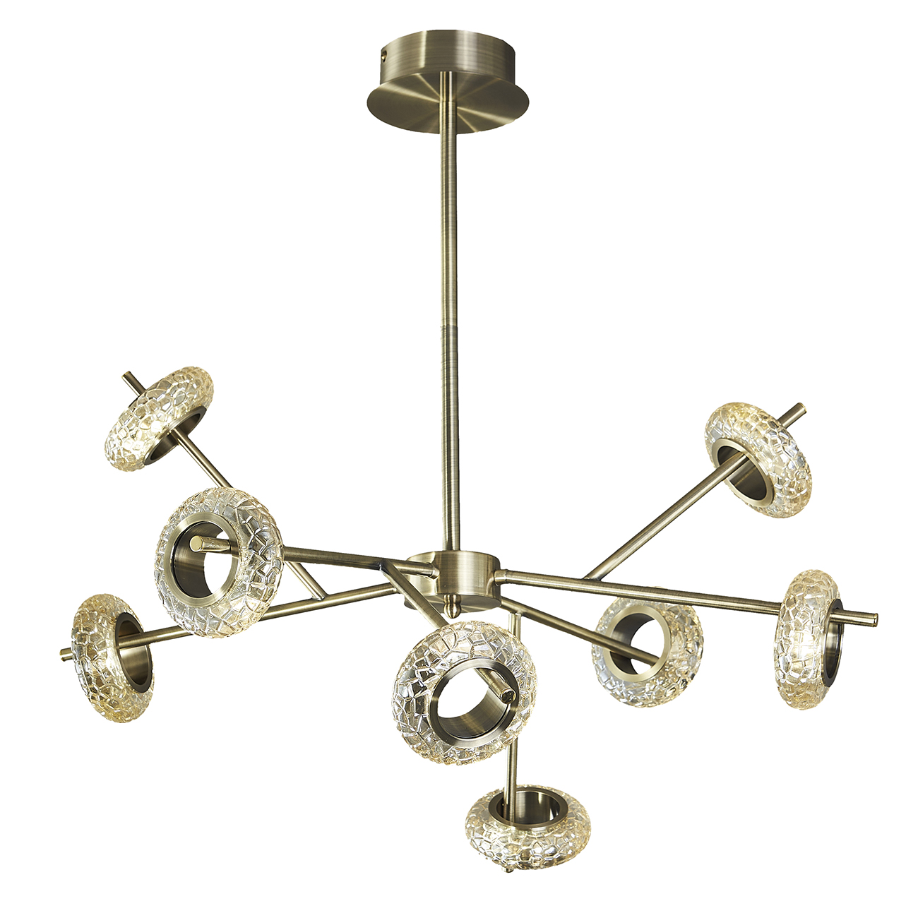 Потолочный светильник 725*725*575 мм, 1*LED латунь Escada Gravity 10252/8LED Brass