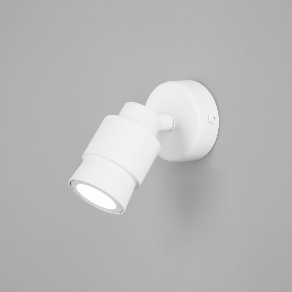 Настенный светодиодный светильник 6 см 4200K 7W Eurosvet  Plat 20125/1 LED белый