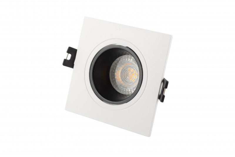 Встраиваемый светильник Denkirs DK3021-WB, черный-белый Пластик