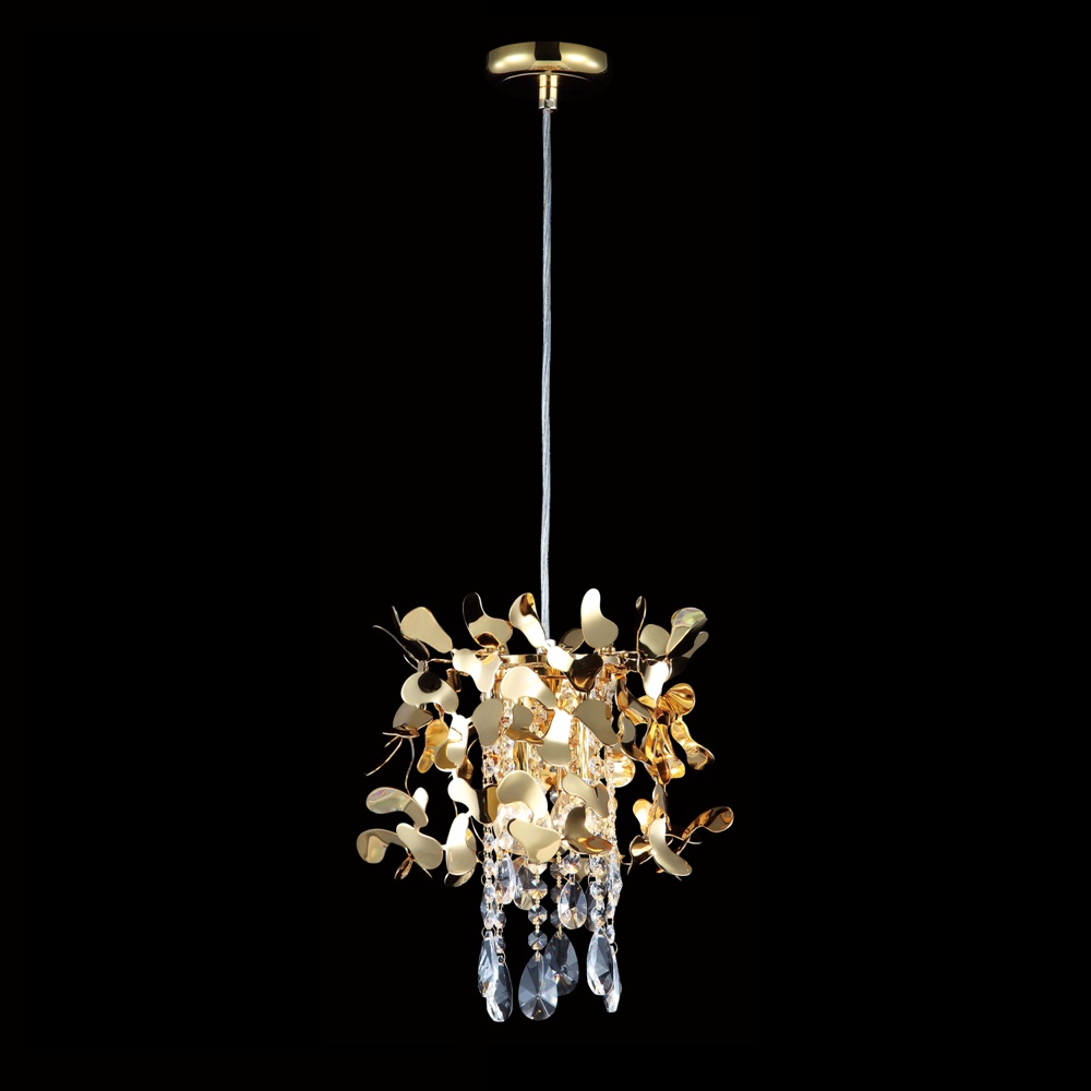 Светильник подвесной 25 см, Crystal Lux ROMEO SP2 GOLD D250 Золотой