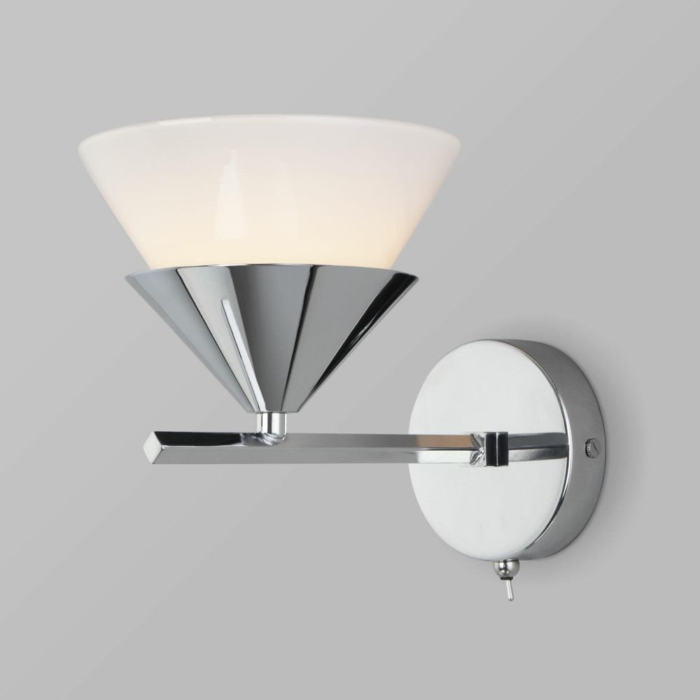 Настенный светильник с плафоном 22 см Eurosvet Rylee 70138/1 хром