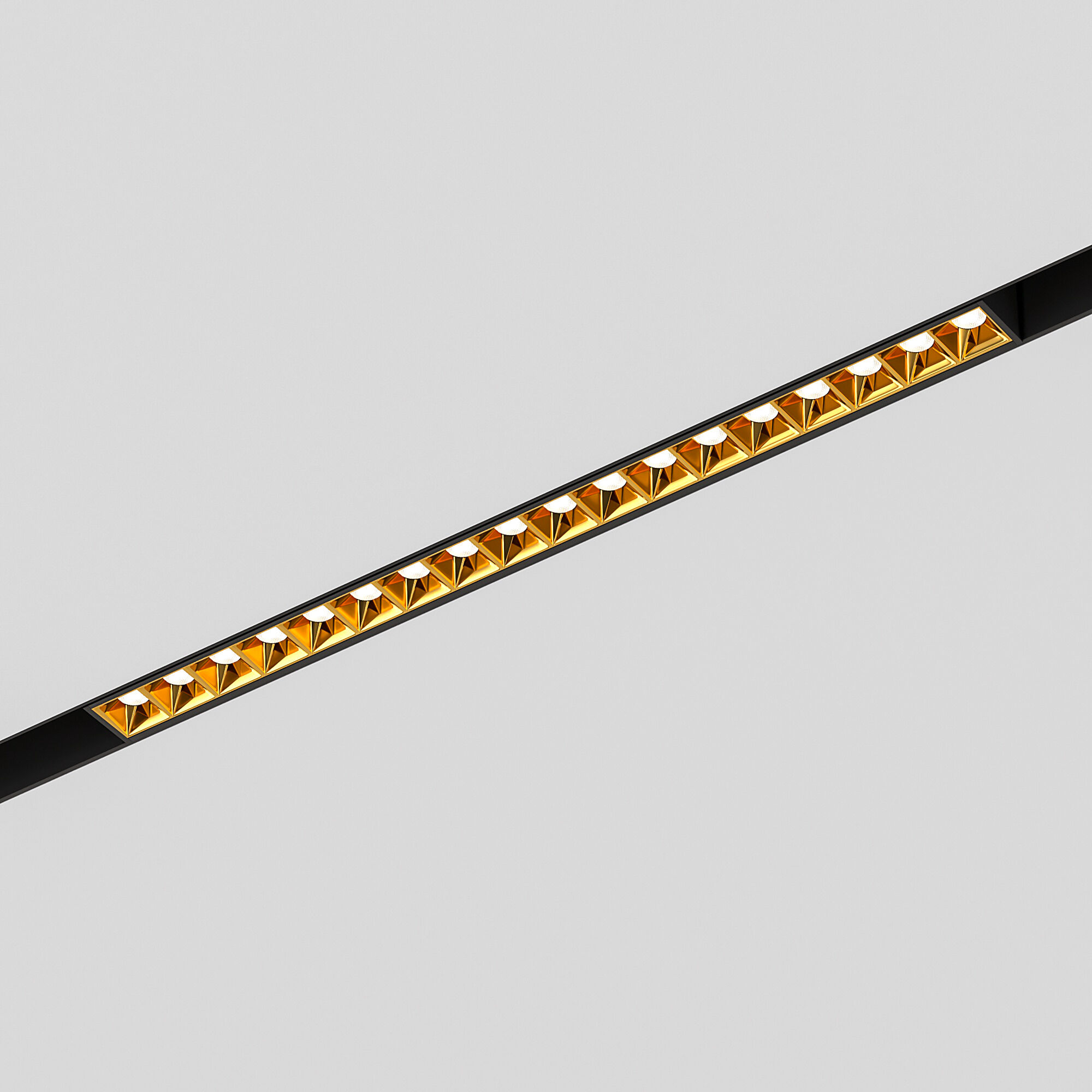 Трековый светильник LED 18W, 4000 К, 32,6*2,2*4,3 см, черный/золото, Elektrostandard Slim Magnetic 85104/01