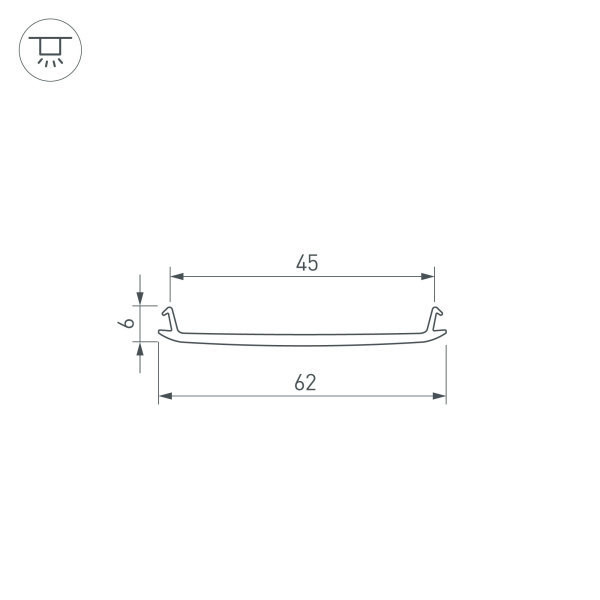 Экран STRETCH-S-50-CEIL-CENTER-50m (GAMMA50) (Arlight, -) 045379