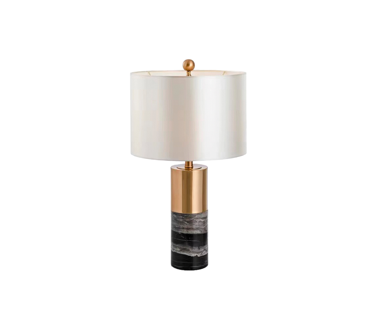 Настольная лампа 52 см, Kink Light 07700-1T,19(01), черный-латунь