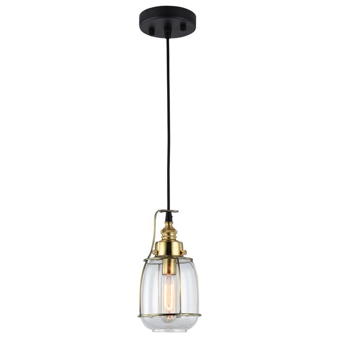 Подвесной светильник Lussole Loft LSP-9677 черный, прозрачный