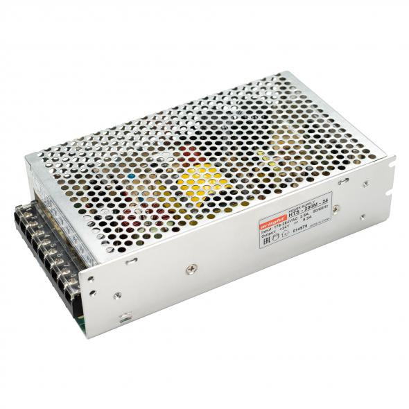 Блок питания HTS-200M-24 (24V, 8.3A, 200W) (Arlight, IP20 Сетка, 3 года) 014979