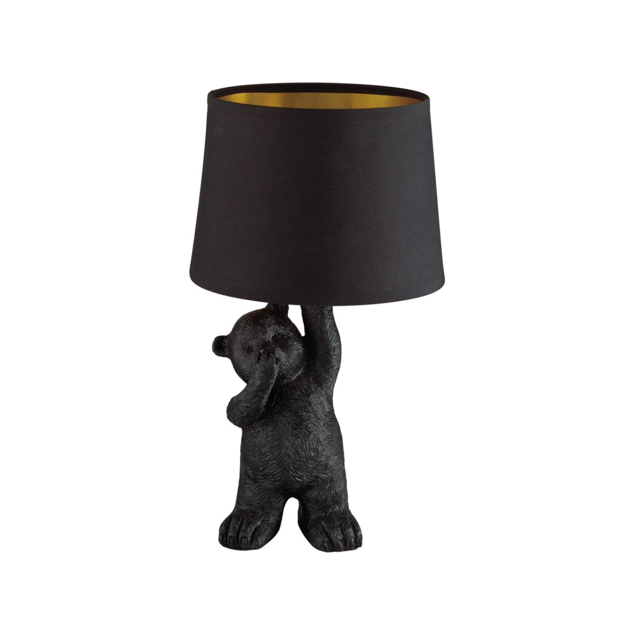 Настольная лампа *20*37 см, E14 1*40W,  К, Lumion Bear 5662/1T, чёрный