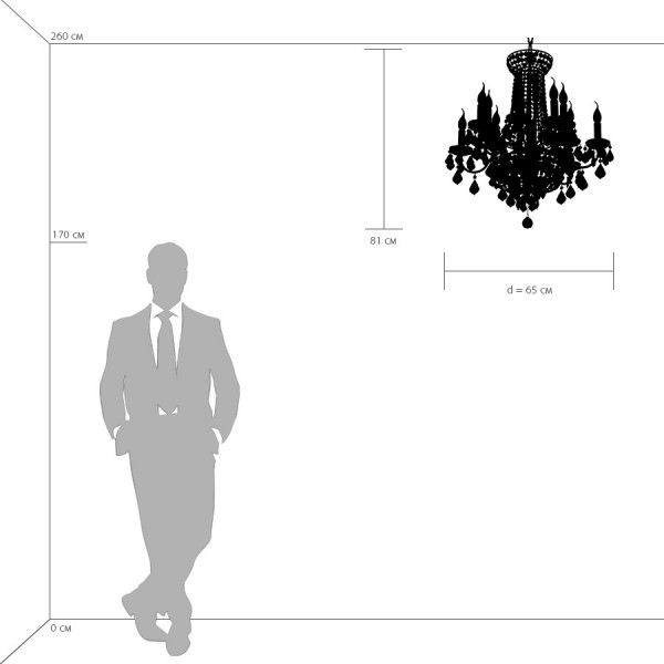 Люстра подвесная Lightstar CLASSIC 700164 16Х60W E14 ХРОМ