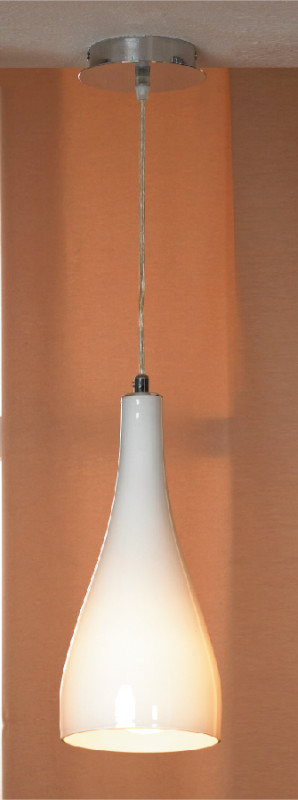 Светильник подвесной Lussole LSF-1106-01 Rimini белый; Плафон диаметр 15см высота 50см