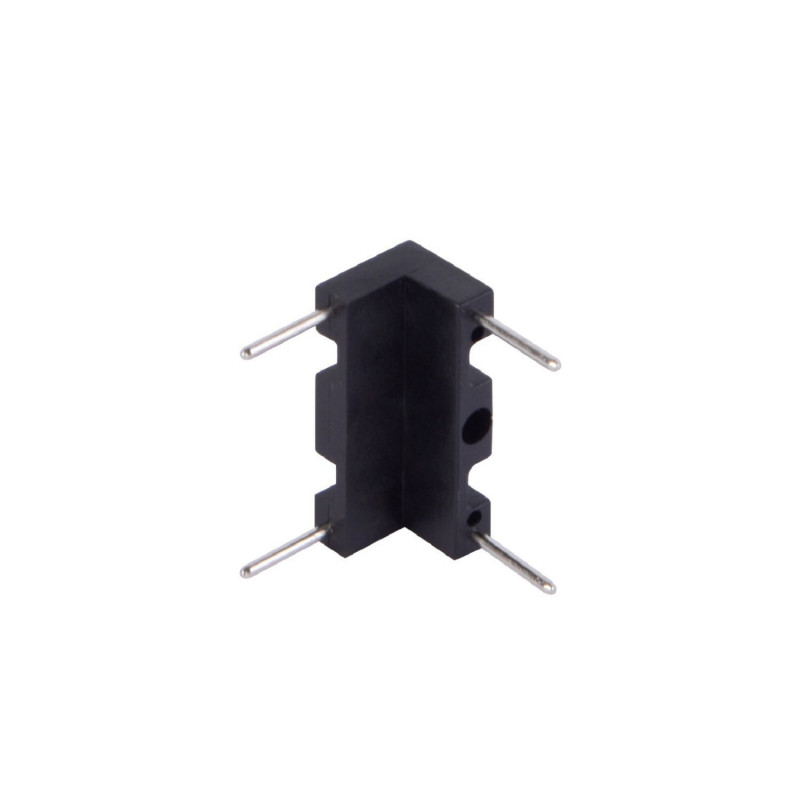 Угловой  коннектор черного цвета  Favourite Unika 1006-CB-025