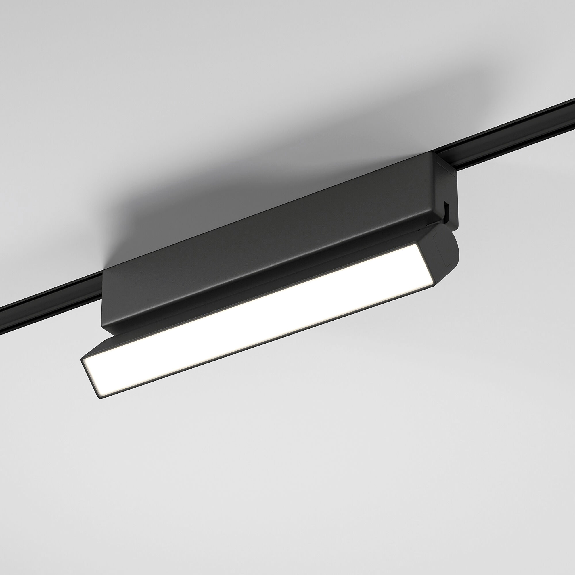 Трековый светильник LED 10W, 4000 К, 21,9*8*2,6 см, черный, Elektrostandard Flat Magnetic 85093/01