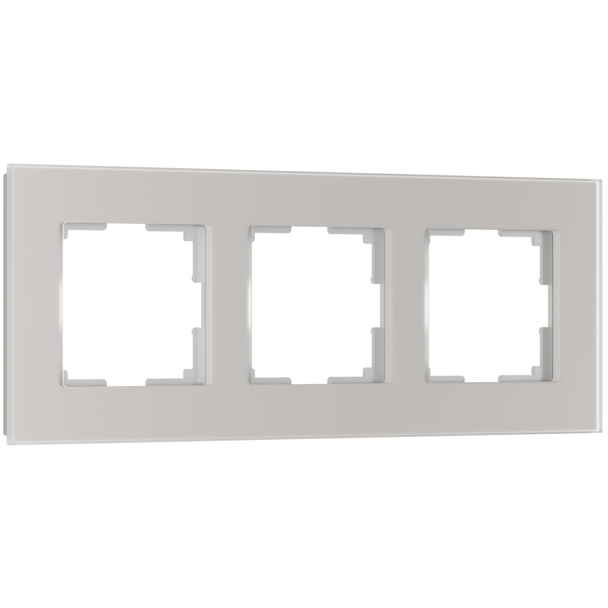 Рамка на 3 пост Senso (дымчатый, стекло soft-touch) W0033117, 4690389206450
